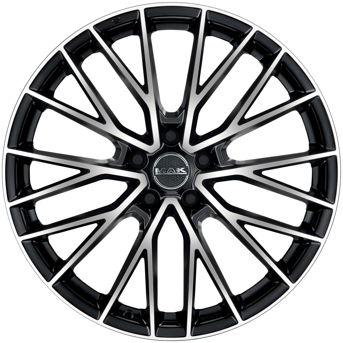 Литі диски Mak Speciale-D R21 W10 PCD5x112 ET19 DIA66.6 (black polished)-зображення-2