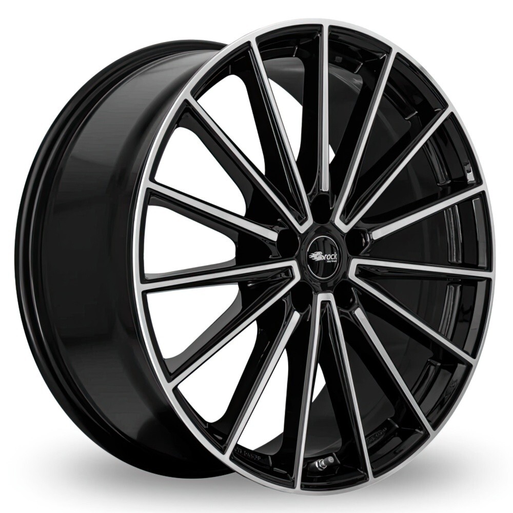 Литі диски Brock B43 R20 W7.5 PCD5x114.3 ET35 DIA60.1 (black polished)-зображення-1