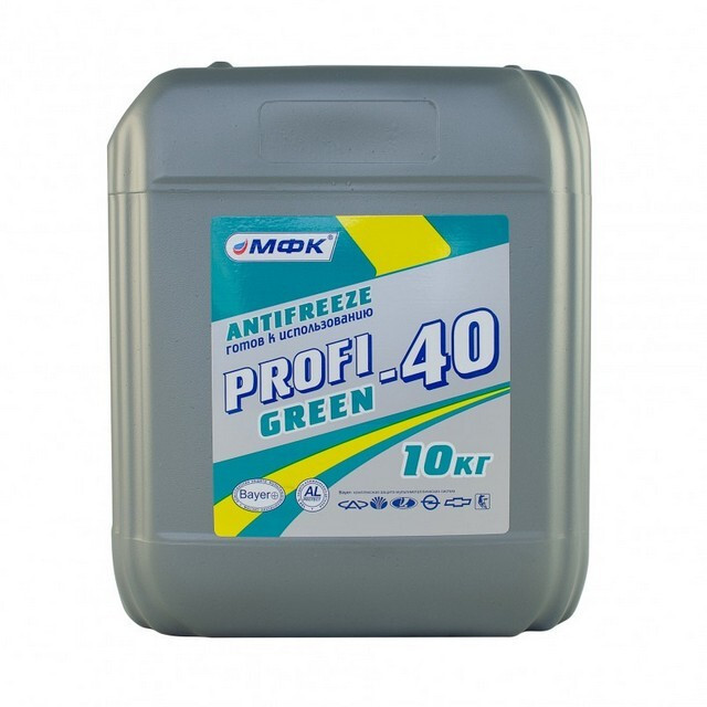 Антифриз PROFI-40 Green (- 30°С ), (9,3 кг.)-зображення-1