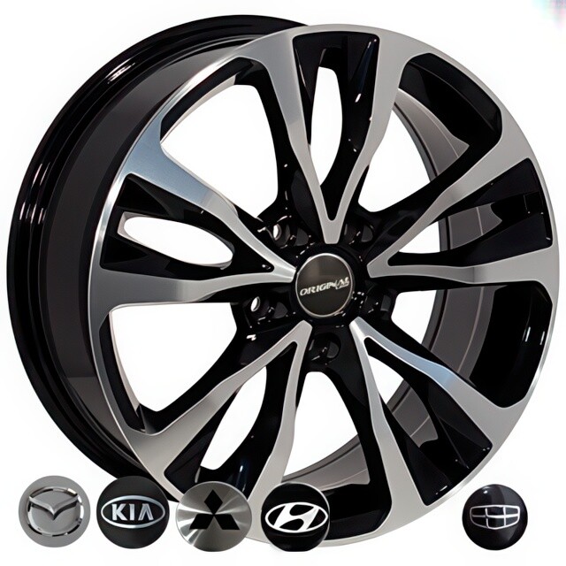 Литі диски Replica Chery (BK5212) R16 W6.5 PCD5x108 ET37 DIA65.1 (BP)