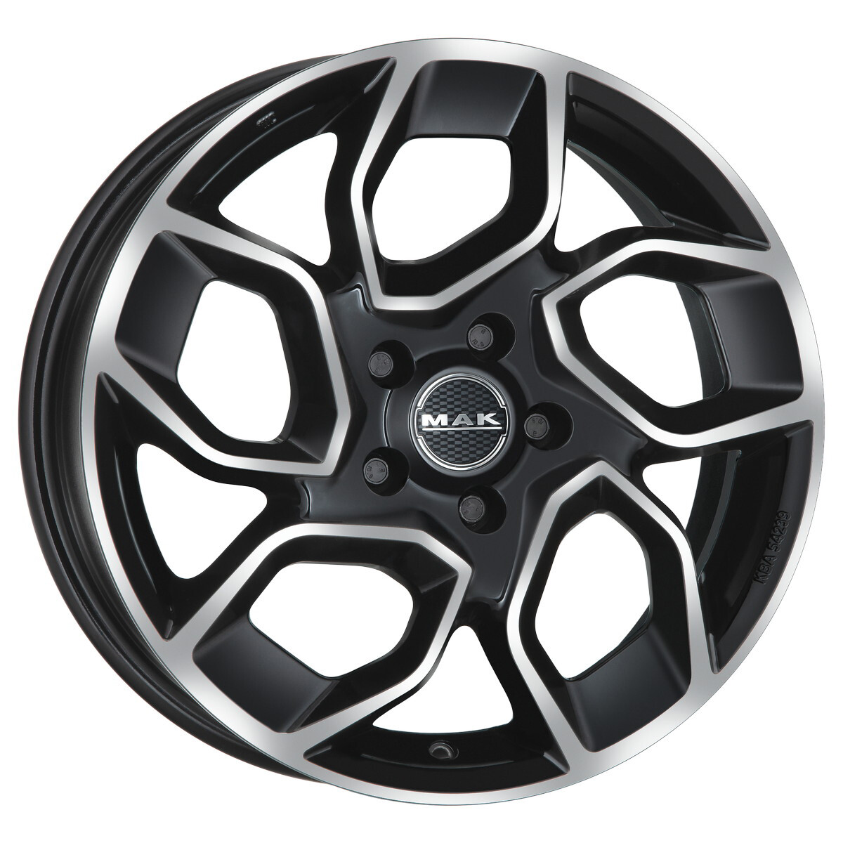 Литі диски Mak Express R17 W7 PCD5x130 ET66 DIA89.1 (black polished)