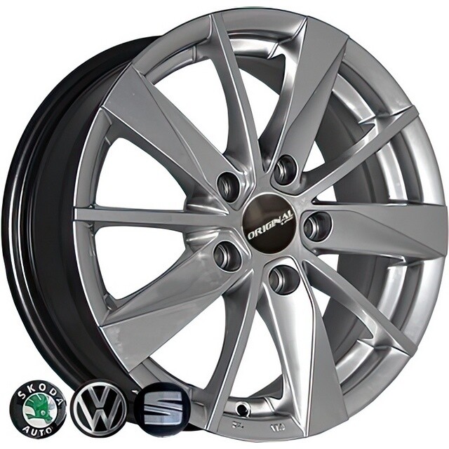 Литі диски Replica Volkswagen (7465) R15 W6 PCD5x112 ET40 DIA57.1 (HS)