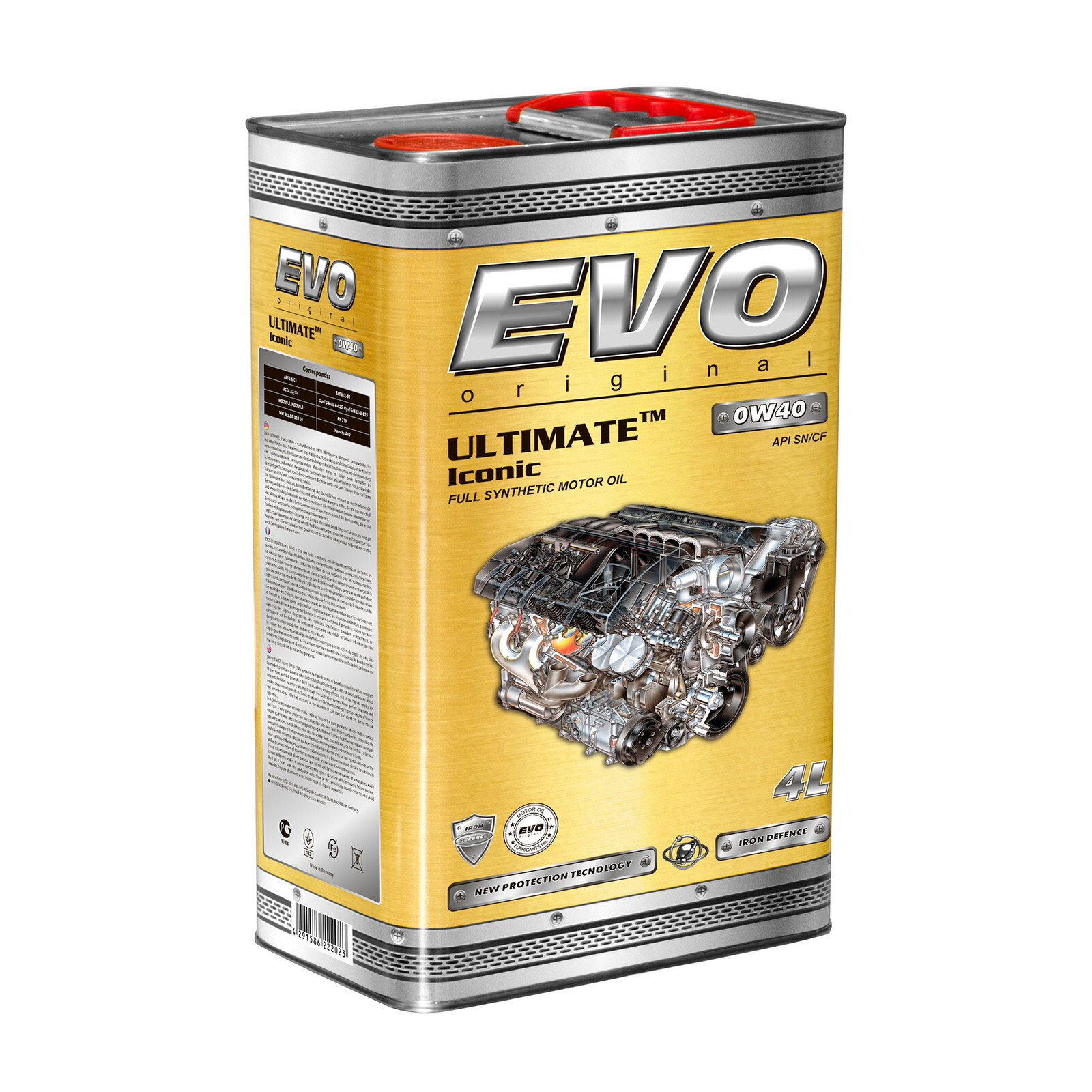 Моторна олива Evo Ultimate Iconic 0W-40 (4л.)