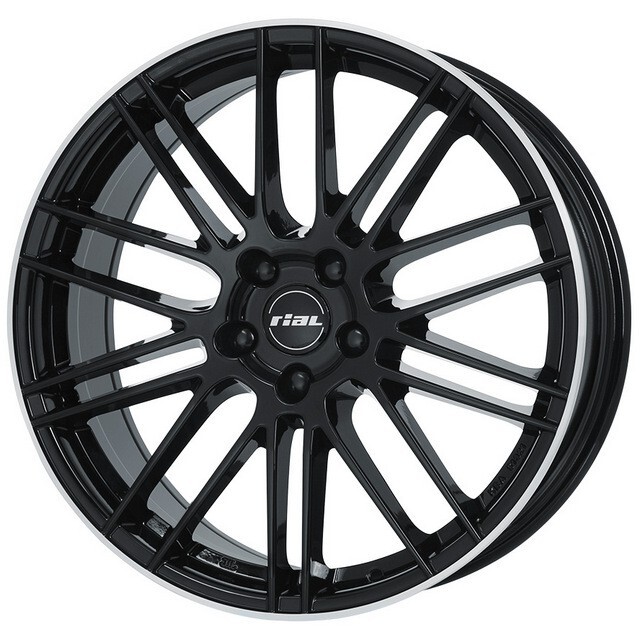 Литі диски Rial Kibo R18 W8 PCD5x114.3 ET45 DIA70.1 (diamond black lip polished)-зображення-1