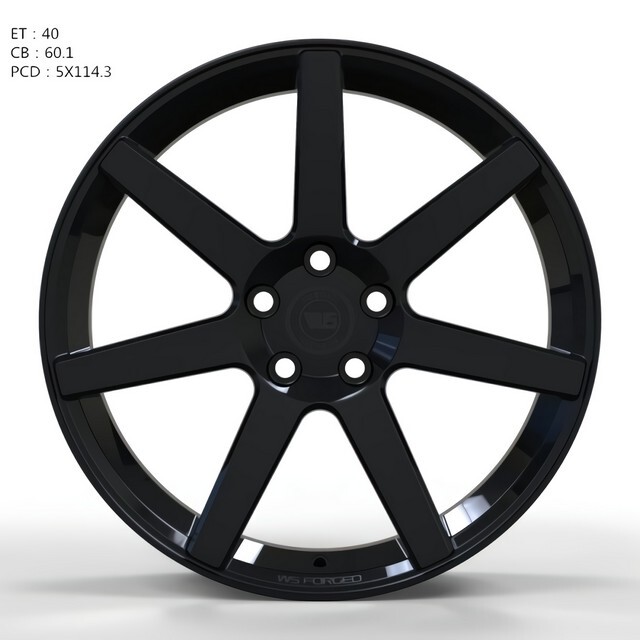 Литі диски WS Forged WS1245 R19 W8 PCD5x114.3 ET40 DIA60.1 (gloss black)