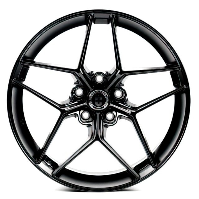 Литі диски Flow Forming FF122 R19 W8.5 PCD5x112 ET35 DIA66.6 (satin black)-зображення-1