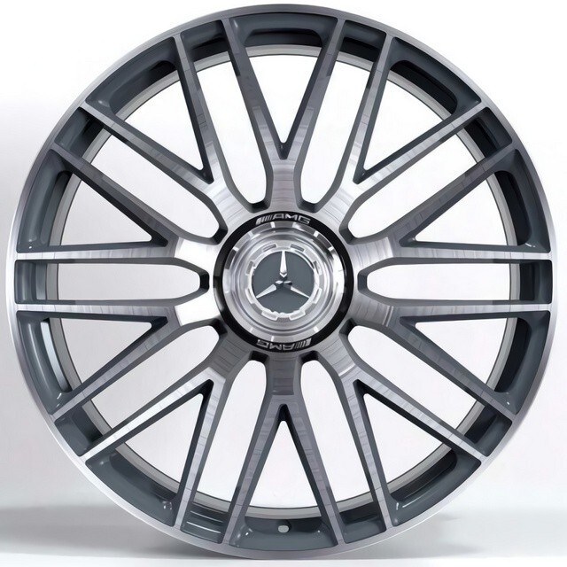 Литі диски Replica Mercedes (MR211002263) R21 W10 PCD5x112 ET46 DIA66.6 (satin graphite machined face)-зображення-10