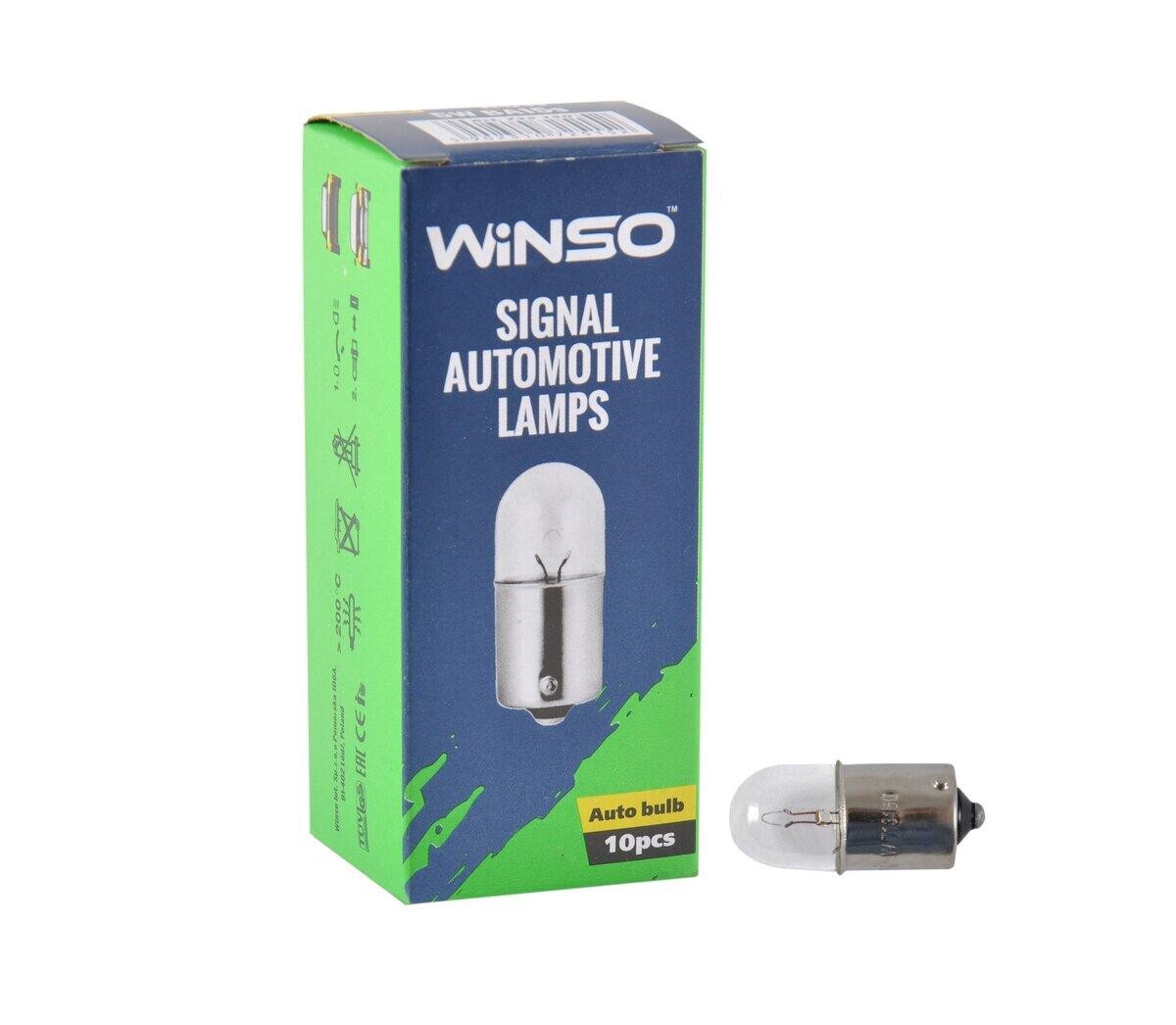 Лампа розжарювання Winso 24V R5W 5W BA15s, 10шт.