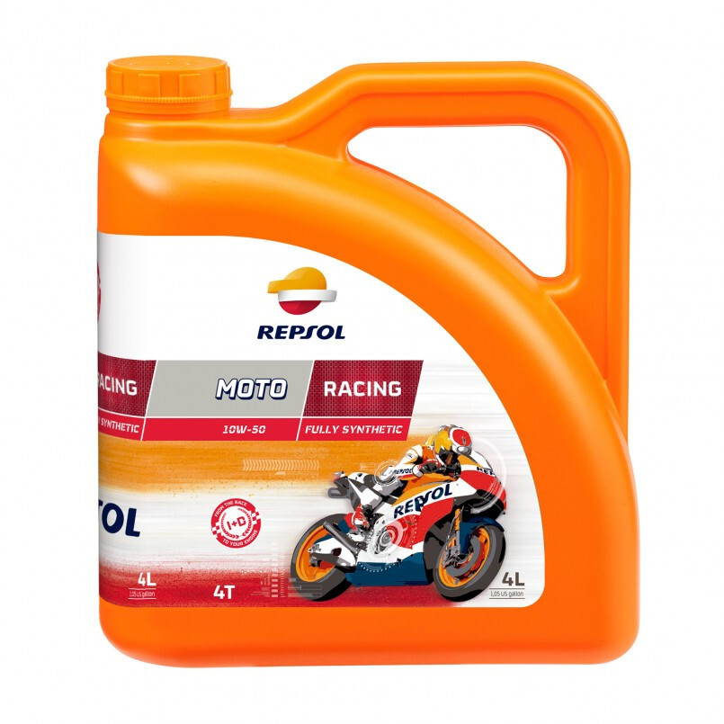 Моторна олія Repsol Moto Racing 4T CP-4 10W-50 (4л.)-зображення-1