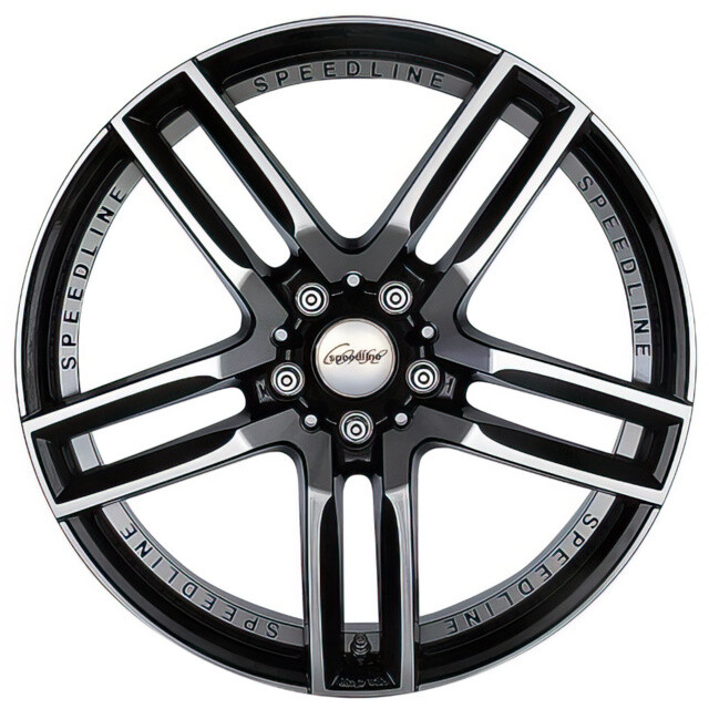 Литі диски Speedline SL1 Imperatore R19 W9.5 PCD5x120 ET35 DIA76 (black front diamond cut)-зображення-1