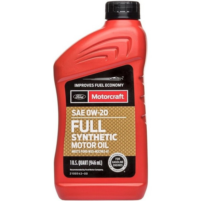 Моторна олія MOTORCRAFT 0W-20 FULL SYNTHETIC, SP/GF-6 (1qt=0,946л.).-зображення-1