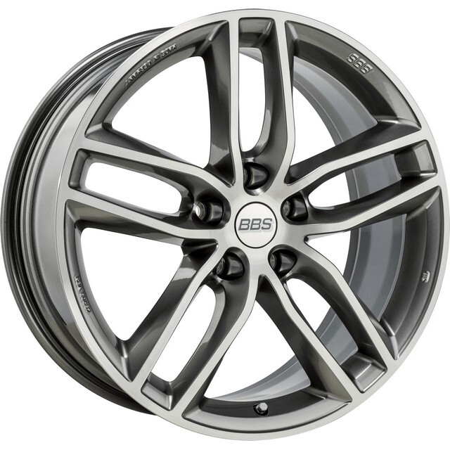 Литі диски BBS SX R19 W8.5 PCD5x120 ET32 DIA82 (platinum silver diamond cut)