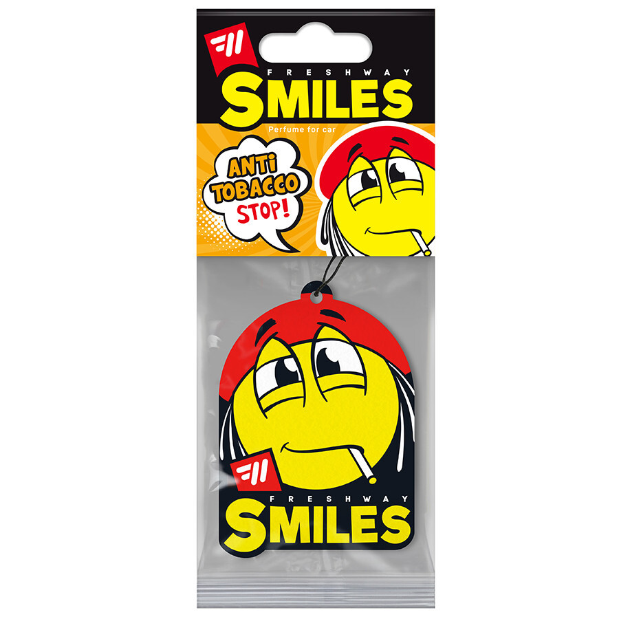 Ароматизатор сухий листочок Fresh Way Smiles Dry Anti Tabacco (Анти Тютюн)-зображення-1