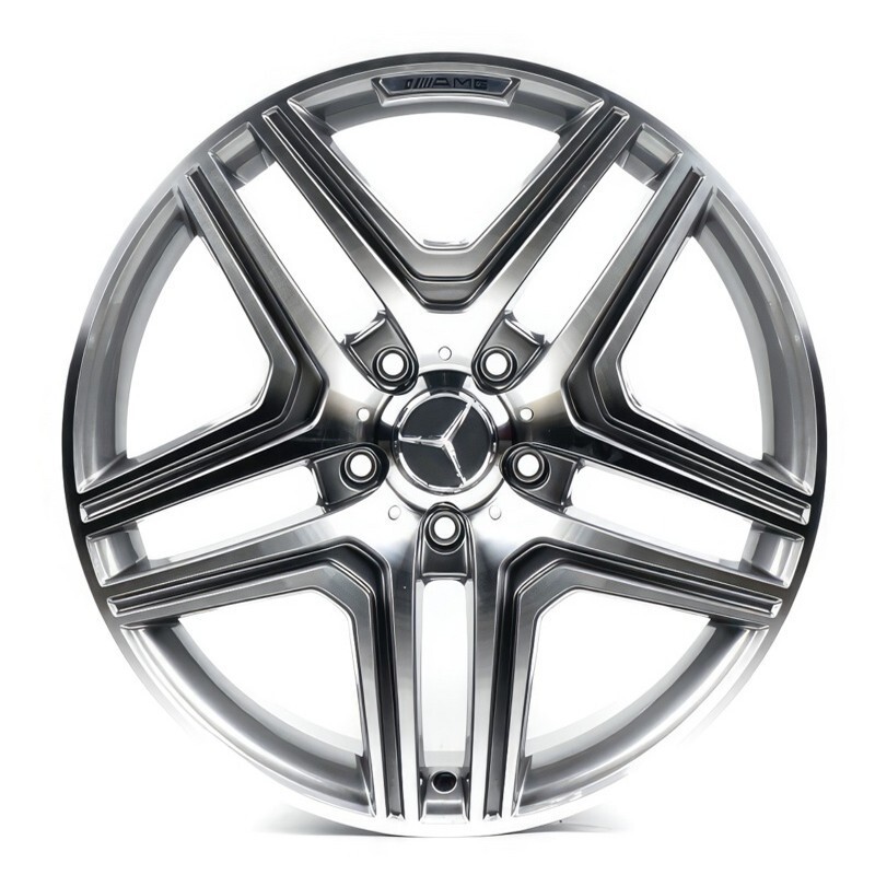 Литі диски Replica Mercedes (MR157) R20 W9.5 PCD5x112 ET45 DIA66.6 (gun metal machined face)