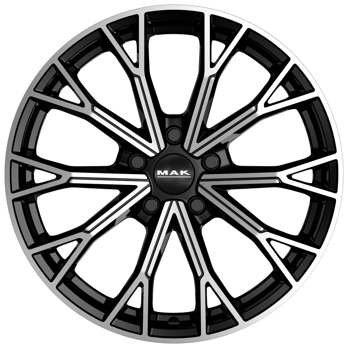 Asphalt black polished Литі диски Mak Asphalt R19 W8 PCD5x112 ET40 DIA76 (black polished)