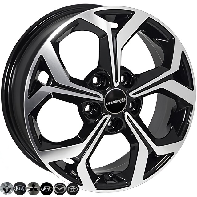Литі диски ZF FE175 R16 W6 PCD5x114.3 ET50 DIA67.1 (BMF) Литі диски ZF FE175 R16 W6 PCD5x114.3 ET50 DIA67.1 (BMF)