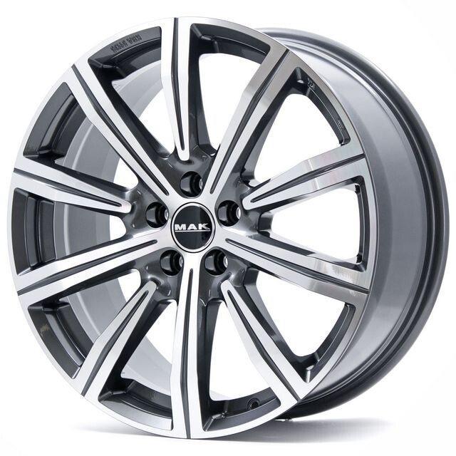Литі диски Mak Birmingham R20 W8.5 PCD5x112 ET29 DIA66.6 (gun metal mirror)-зображення-1