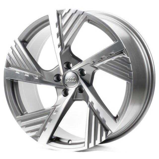 Audi (A5639) gloss grey machined face Литі диски Replica Audi (A5639) R22 W9.5 PCD5x112 ET36 DIA66.45 (gloss grey machined face)