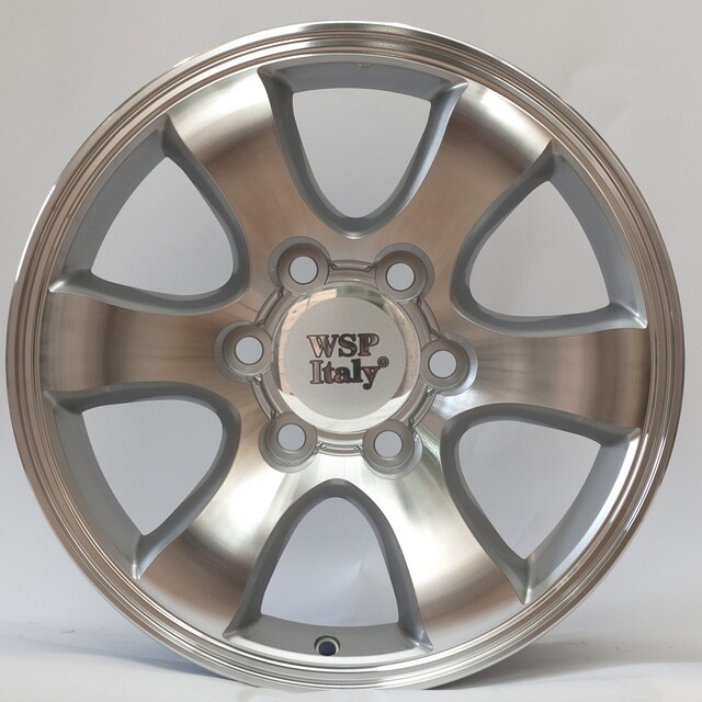 Литі диски WSP Italy Toyota (W1707) Yokohama Prado R16 W7 PCD6x139.7 ET10 DIA106.1 (silver polished)