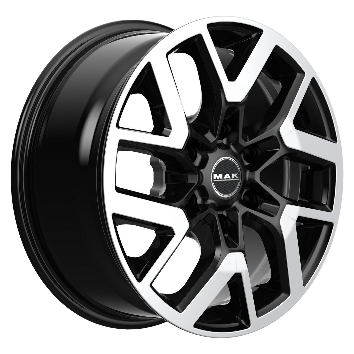 Литі диски Mak Gravel R19 W7.5 PCD6x120 ET52 DIA74.5 (black polished)-зображення-2