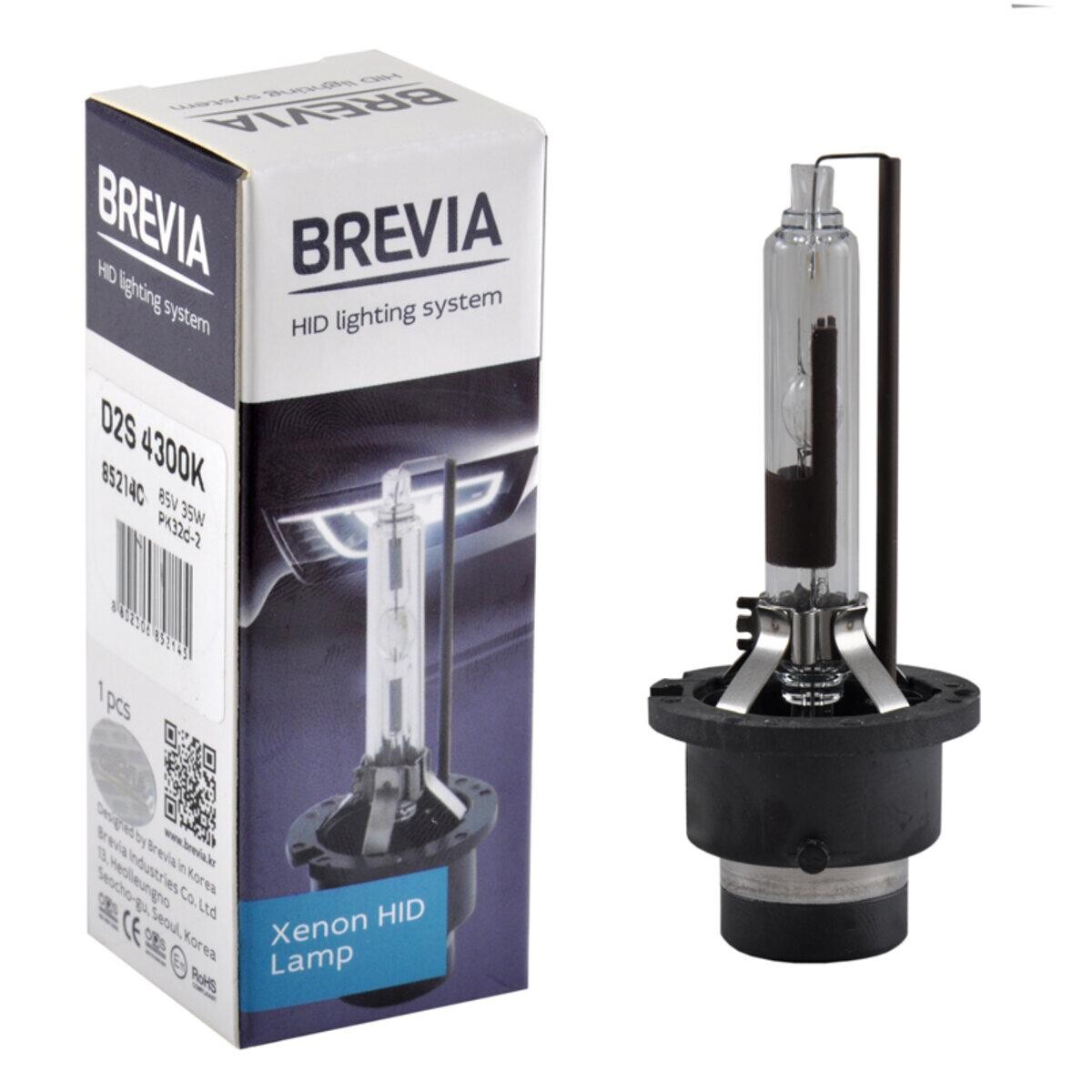 Ксеноновая лампа Brevia D2S, 4300K, 85V, 35W PK32d-2, 1шт Ксеноновая лампа Brevia D2S, 4300K, 85V, 35W PK32d-2, 1шт