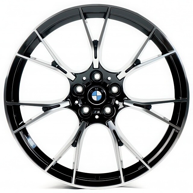 Литі диски Replica BMW (B3217) R18 W8 PCD5x120 ET30 DIA72.6 (black machined face)-зображення-1