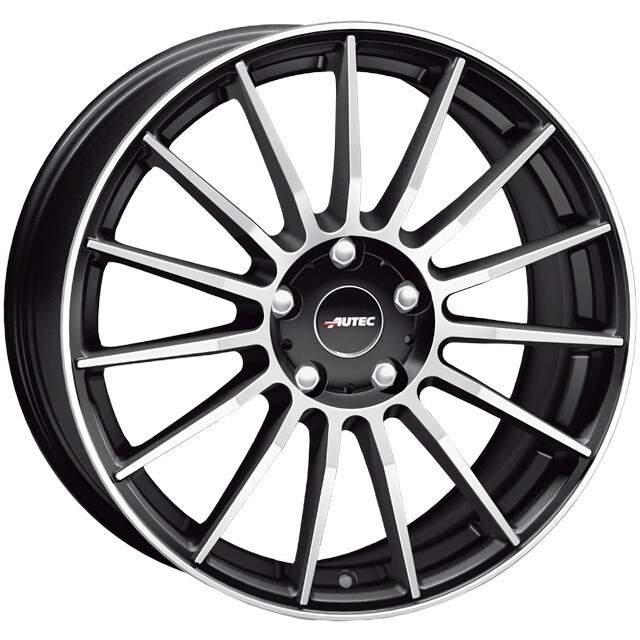 Литі диски Autec Lamera R17 W7.5 PCD5x112 ET37 DIA70.1 (matt black polished)-зображення-1