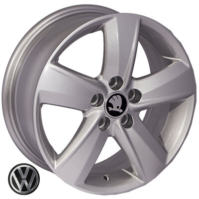 Литі диски ZF SSL445 R15 W6 PCD5x100 ET38 DIA57.1 (silver)