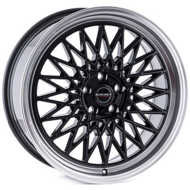 Литі диски Borbet B R18 W8 PCD5x112 ET45 DIA66.5 (black rim polished)-зображення-1