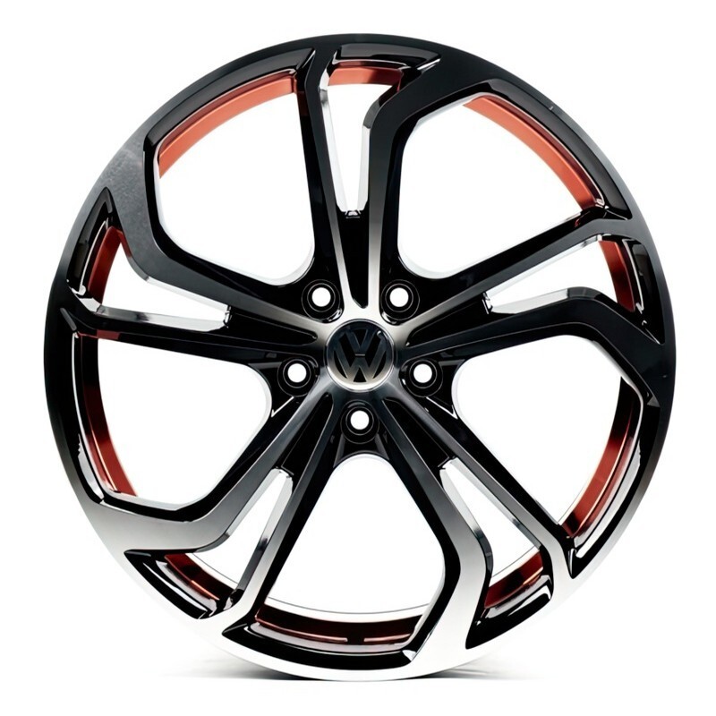 Литі диски Replica Volkswagen (VV1525) R19 W8 PCD5x112 ET45 DIA66.6 (black machined)