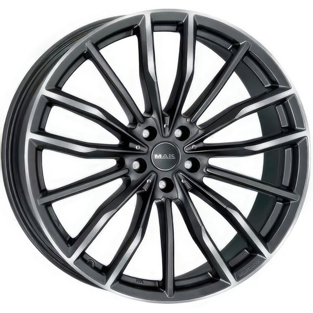 Литі диски Mak Rapp R21 W9.5 PCD5x112 ET37 DIA66.6 (gun metal mirror)