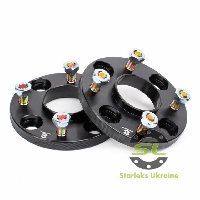 Автомобільне розширювальне кільце (Spacer) Starleks Н = 15 мм PCD4*114.3 DIA67.1 Футорка 12x1.5 Чорні