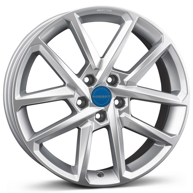 Литі диски Borbet N R18 W8 PCD5x108 ET42 DIA63.4 (crystal silver)