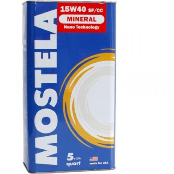 Моторне масло Mostela Mineral SF/CC 15W-40 (5л.)