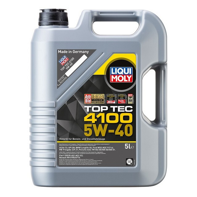 Моторне масло Liqui Moly Top Tec 4100 5W-40 API SN/CF ACEA A3/B4/C3 (5л.)-зображення-1