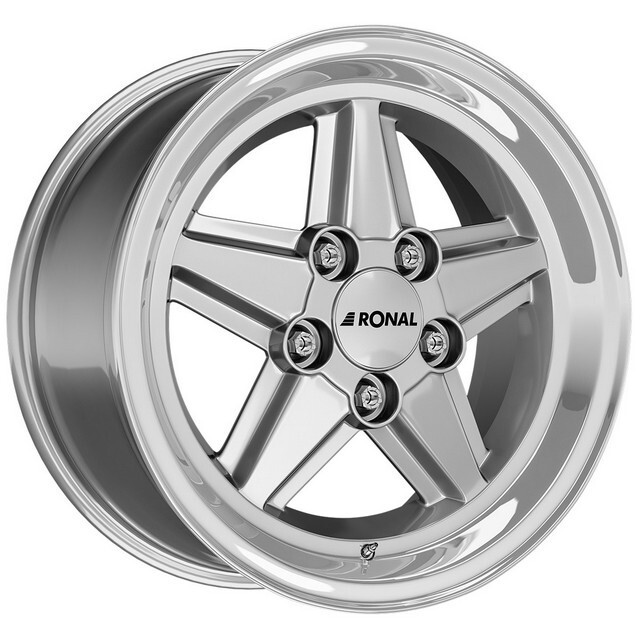 Литі диски Ronal R9 R16 W7 PCD5x112 ET23 DIA66.5 (silver front diamond cut)-зображення-1