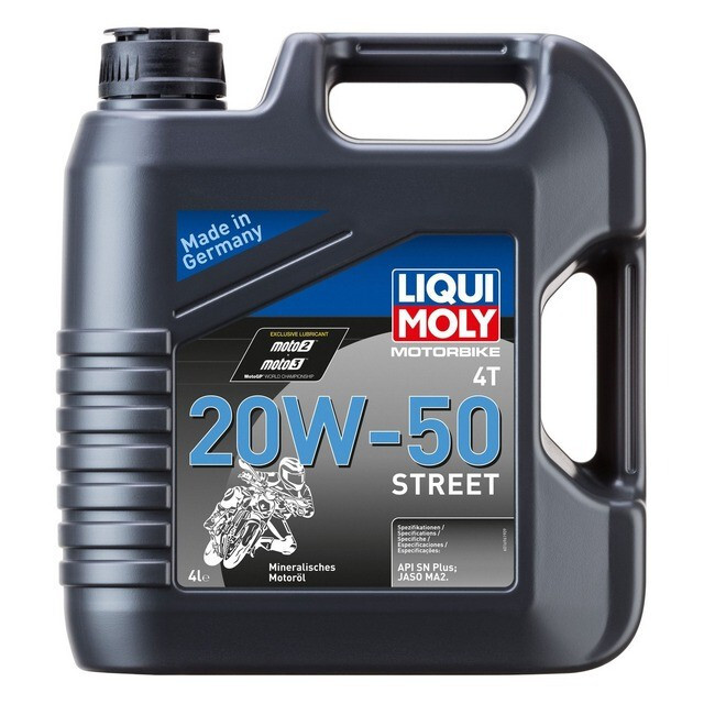 Моторна олива Liqui Moly Motorbike 4-T 20W-50 Street (4л.)