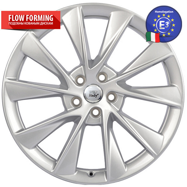 Литі диски WSP Italy Tesla (W1401) Oxy R21 W9 PCD5x120 ET40 DIA64.1 (silver)