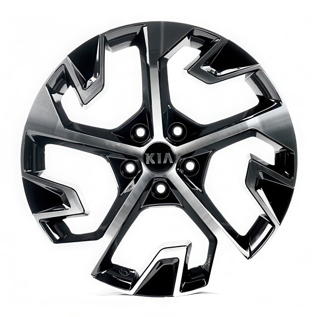Литі диски Replica Kia (KI1928) R18 W7.5 PCD5x114.3 ET51 DIA67.1 (gloss black machined face)