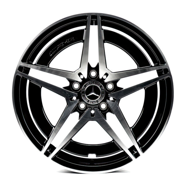 Ковані диски Replica Forged Mercedes (MR2111249) R18 W7.5 PCD5x112 ET38 DIA66.6 (gloss black machined face)-зображення-1