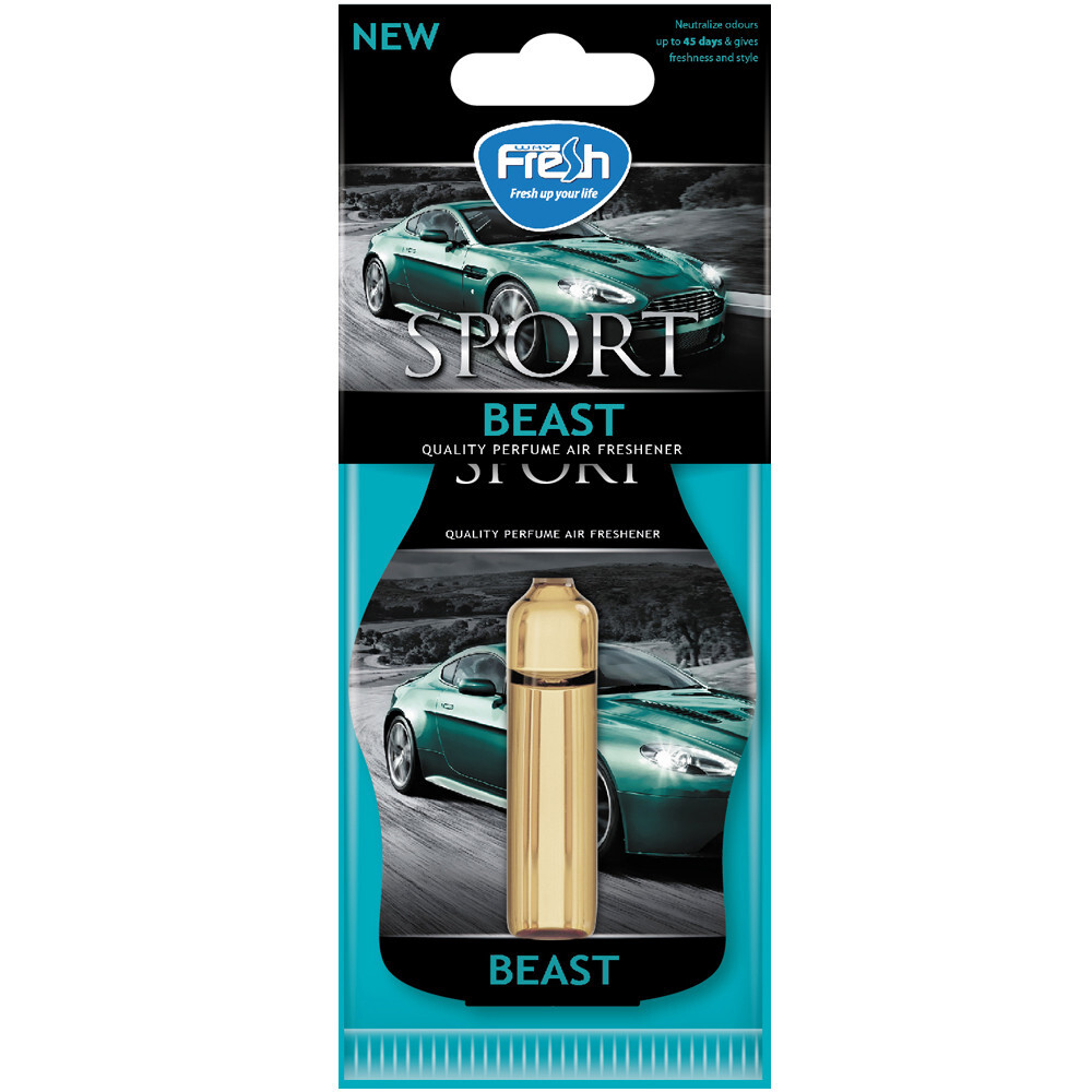 Рідкий Ароматизатор на дзеркало Fresh Way Sport Ampule Beast (Звір) 4,5 ml-зображення-1