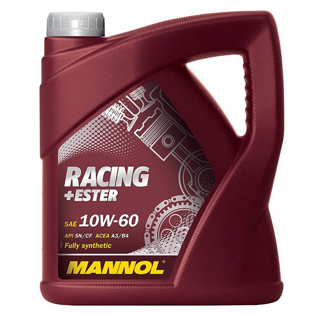 Моторна олива Mannol Racing+Ester SN/SM/CF SAE 10W-60 (4л.)