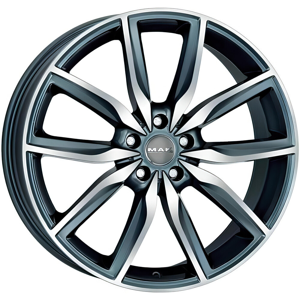 Литі диски Mak Allianz R20 W8 PCD5x120 ET30 DIA72.6 (gun metal mirror face)-зображення-1