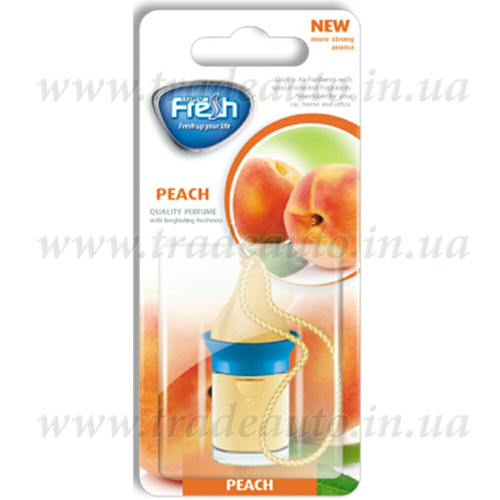 Ароматизатор корковий на дзеркало Fresh Wood Way Blister Peach (Персик) 5ml-зображення-1