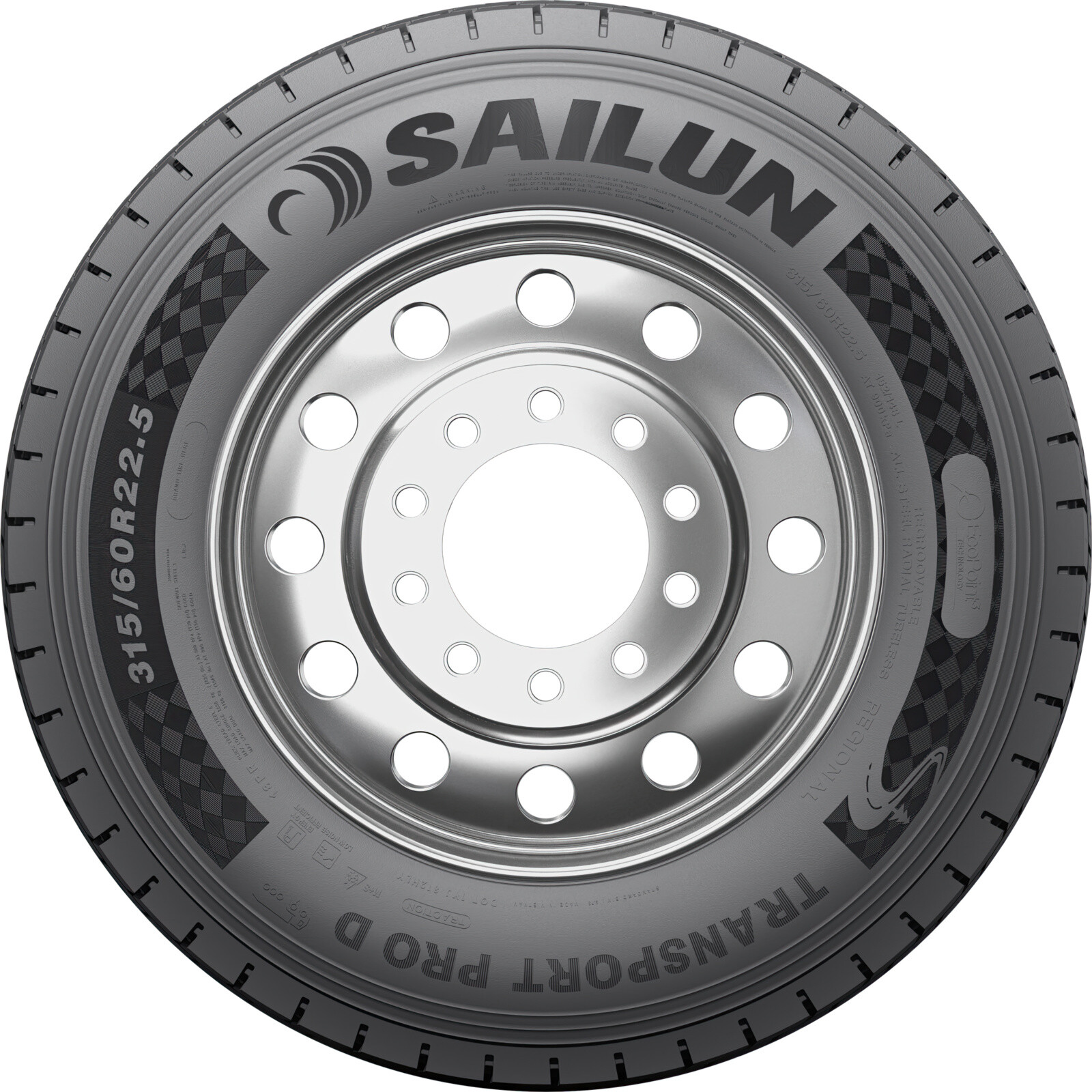 Вантажні шини Sailun Transport Pro D (ведуча) 315/80 R22.5 154/150L 18PR-зображення-3