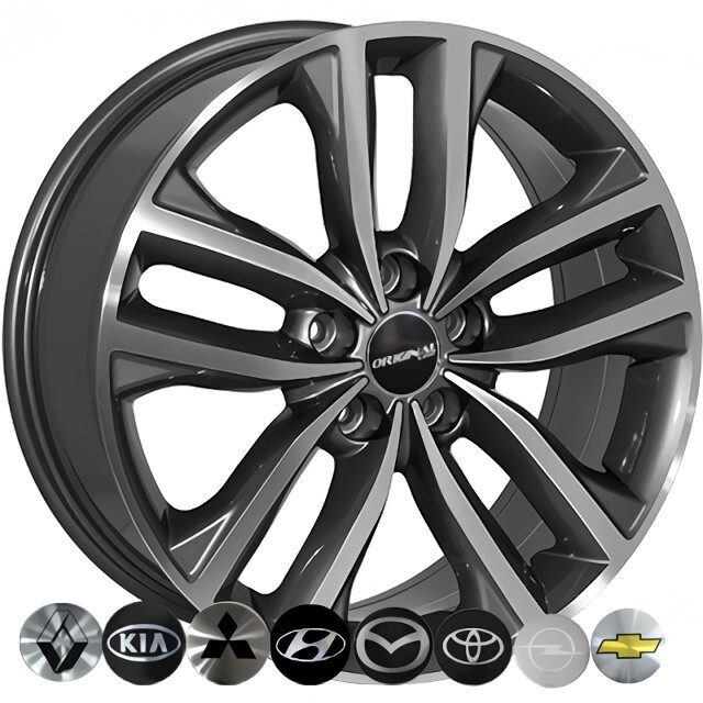 Литі диски Replica Kia (BK846) R18 W7.5 PCD5x114.3 ET40 DIA67.1 (GP)