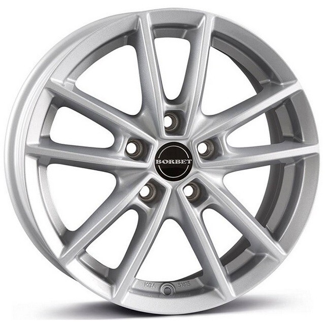 W crystal silver Литі диски Borbet W R16 W6.5 PCD5x112 ET44 DIA66.6 (crystal silver)
