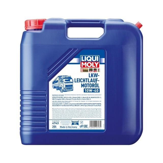 Моторна олива Liqui Moly LKW Leichtlauf Motor Oil 10W-40 (20л.)-зображення-1