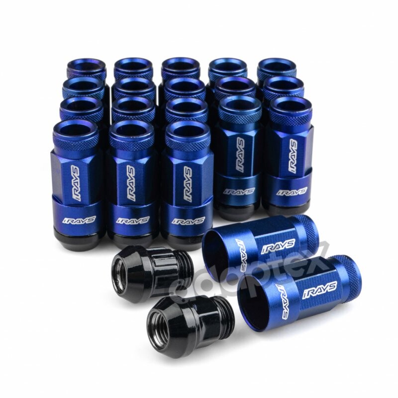 Набір Гайок RAYPOWER M12*1,25*44mm Конус Синій Ключ 19 (16+4 секретки) + алюміній ковпак + 3 ключі-зображення-2