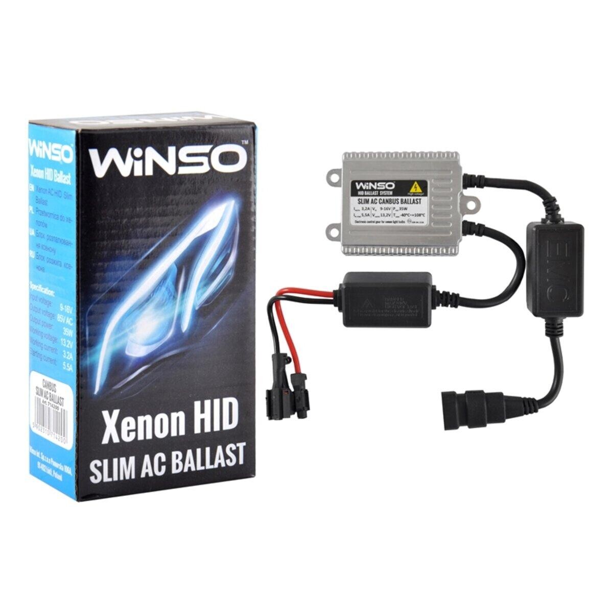 Блоки розпалювання Winso Slim AC CANBUS Ballast, 12V, 35W, KET-зображення-1